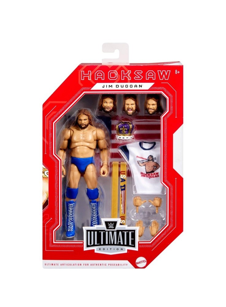 WWE Ultimate Edition Legends Hacksaw Jim Duggan Wrestling Action Figure PRESALE