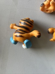 Vintage Garfield Figure Lot PVC Wind Up 80s