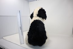 APPLAUSE BLACK/WHITE English Sheep Dog Plush Brown Toggle Collar 16″ 1985