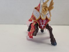 Papo Medieval Knight Action Figure Fantasy Cavalry Horse Stag Deer Red Gold