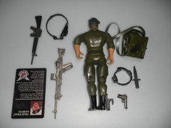 100% Complete 1985 Colonel Trautman w/ Card Rambo Force of Freedom Action Figure