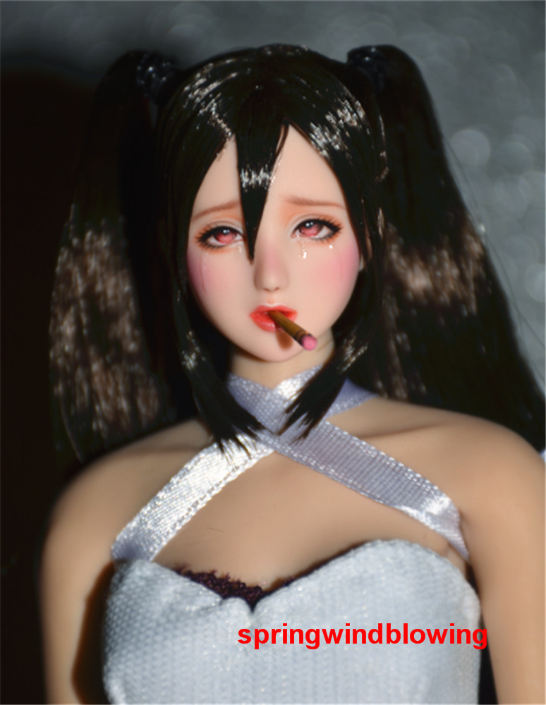 1:6 Ponytail Girl Obitsu Female Head Sculpt For 12″ PH UD JO LD Figure Body Doll