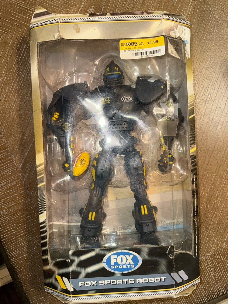 New Fox Sports Robot NFL Football Player #34 Cleatus 10-inch Action Figure