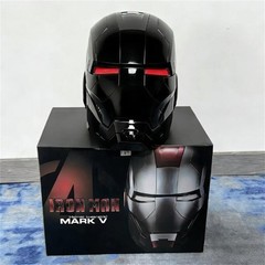 Autoking Iron Man MK5 Full Black Helmet Electronic Wearable Voice-control Mask
