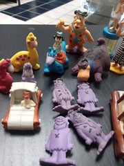 Vintage 18 Flintstones Toy Figures Lot A Little Bit Of Everything
