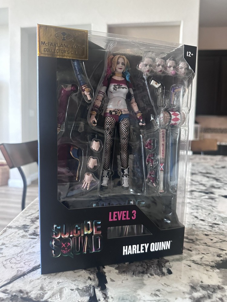 Harley Quinn Joker SEALED McFarlane Toys Collector’s Club Suicide Squad Level 3