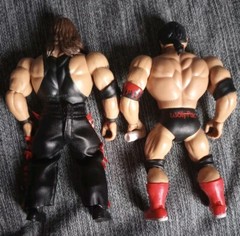 Mattel WWE SUPERSTARS Figure Lot Scott Hall & Kevin Nash nWo MOTU Outsiders 5.5″