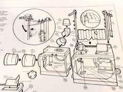 1989 TMNT Blueprint/Instructions Sewer System Lair-Detailed & Sharp-Copy