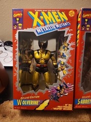 1994 Toy Biz X-Men Metallic Mutants Cyclops Wolverine Sabretooth Deluxe Edition