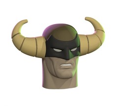 Club Man Action Figure Head 1:9 or 1:6 Mego