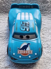 Lot Of 3 Disney Pixar Lightening McQueen, Mater, DJ Blue Hotrod