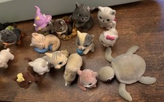 Kitty Puppy Zoo In My Pocket Assorted 34 Flocked Figures Used