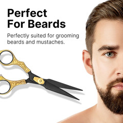 H&S Goldblack Series Professional Hair Cutting Scissors | Premium Japanese Stain