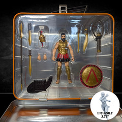 Leonidas Leader of the 300 Vitruvian H.A.C.K.S. Action Figure with Full Size