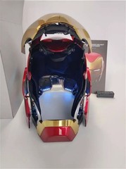 New Friday Autoking Iron Man Mk50 Helmet 1/1 Wearable Helmet Cosplay LED Gift