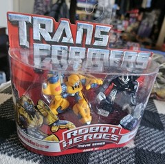 Transformers Robot Heroes Bumblebee Barricade Mosc