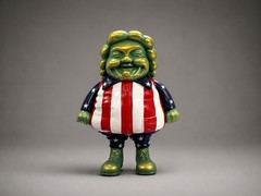 Ron English Popaganda McSupersized 4th Of July 8″ Vinyl Figure SFBI Originals