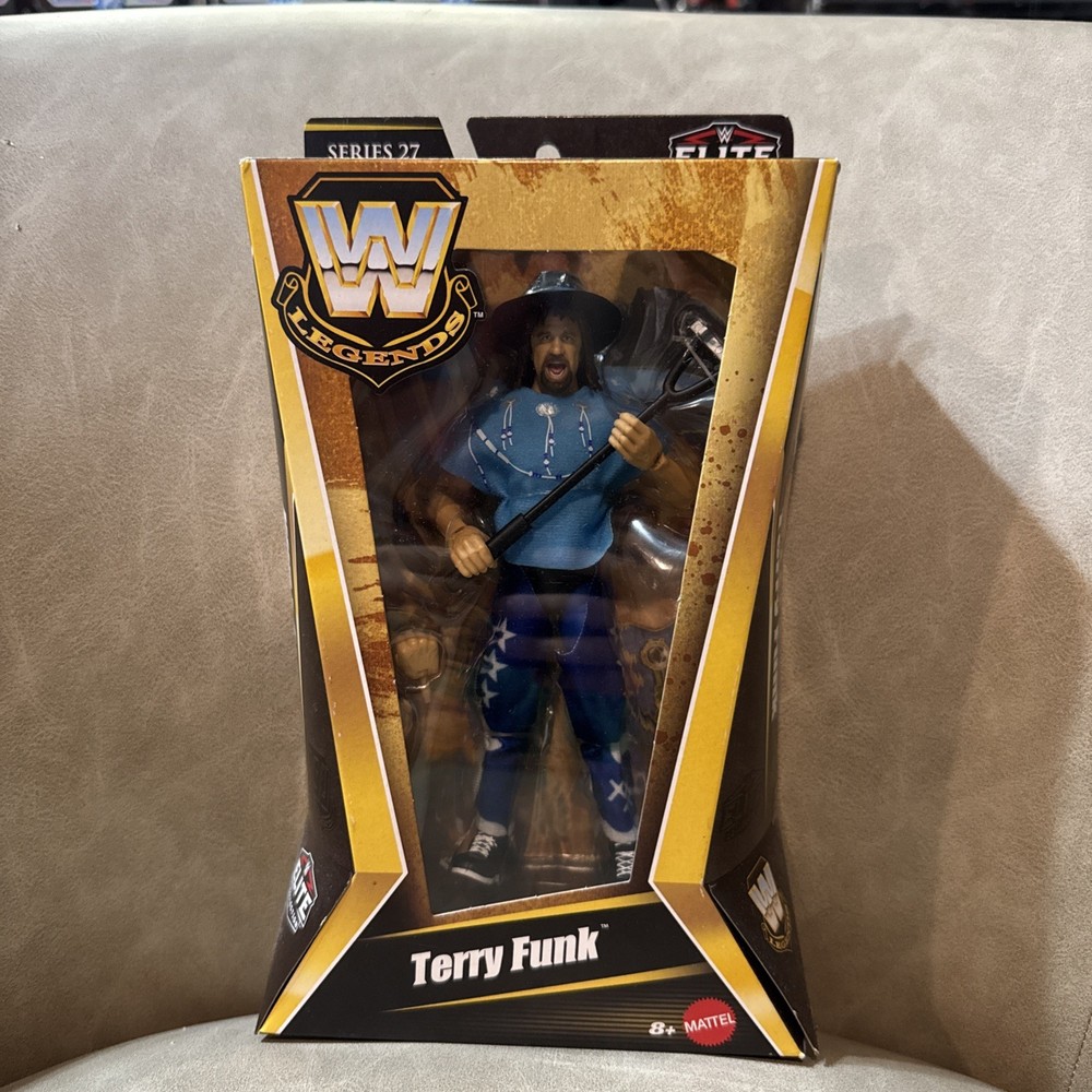 WWE Legends Elite Collection Series 27 Terry Funk Blue Shirt New Mattel