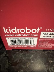 Kidrobot Plush GUTS 8″ Dunny Designer Vinyl Art Toy Figure New In Box