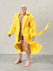 SU-LTC-YEL: 1/12 Yellow Wired Trench Coat for 6 inch action figure