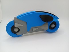 Retro Lightcycle Blue for Vintage Tron action figures and light cycle toys