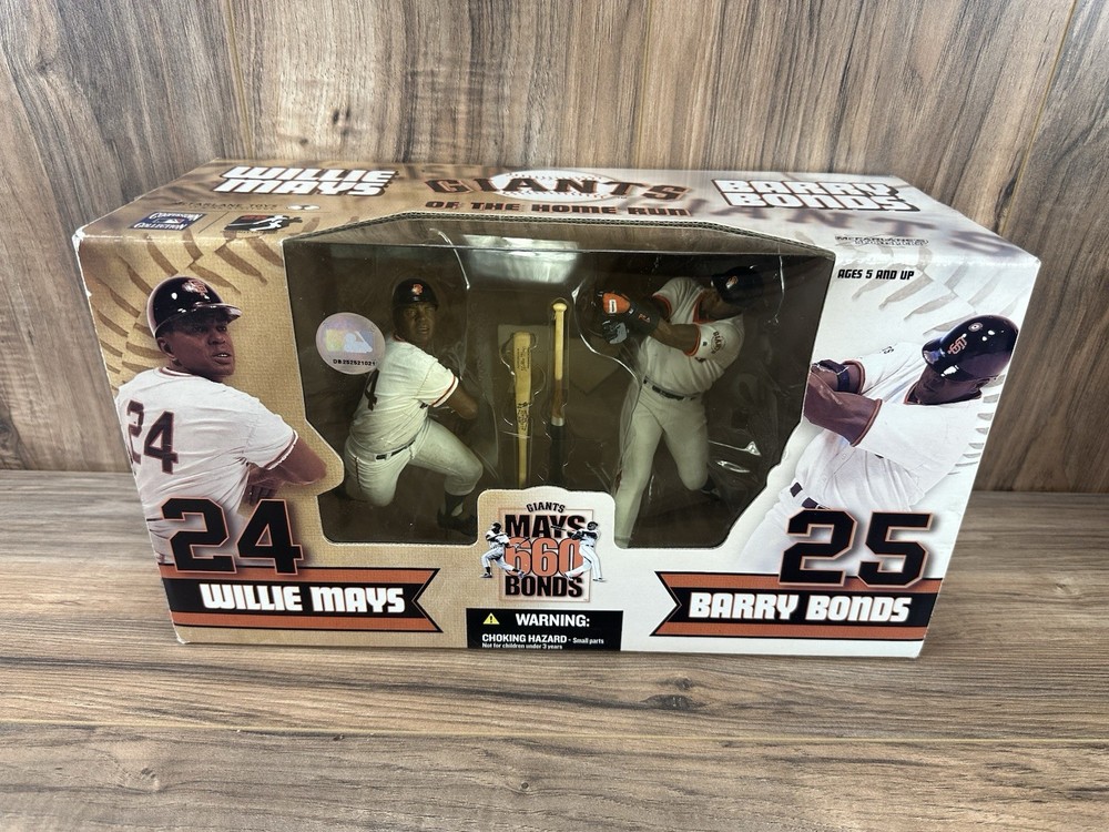 McFarlane MLB “Giants Of The Homerun” Willie Mays “660” Barry Bonds 2-Pack New