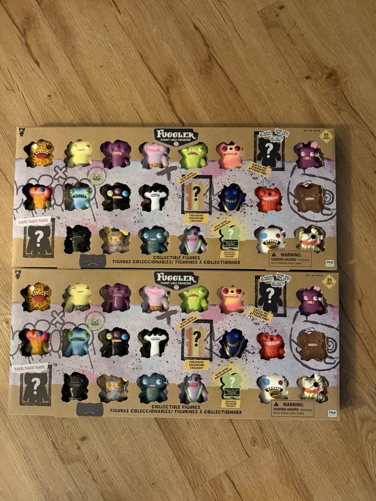 Lot Of 2 FUGGLER 24 Pack Rare New Exclusive Collectible Figures (Sealed)