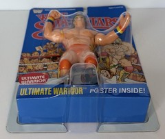 WWF Superstars LJN Ultimate Warrior Blue Card Retro Figure Series 2 NEW
