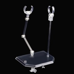Clear Adjustable Action Figure Display Stand Bracket Base (1/144 Scale)