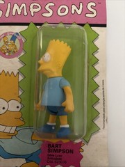 1991 Bart Simpson Glasslite BraziI Sealed On Card L RARE Unique Layout Artwork