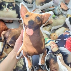 Custom Photo Plush Toy Personalized with Picture Funny Gift Xmas Birthday AM1