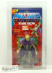 MOTU, Scare Glow, AFA 80, graded, Masters of the Universe, MOC, He Man, sealed