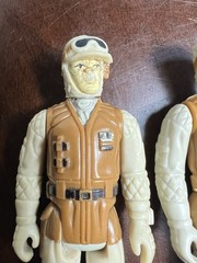 VINTAGE KENNER STAR WARS 1980 HOTH REBEL SOLDIER COMMANDER ARMY LOT 6 FIGURES