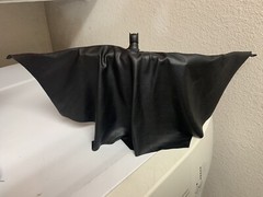 Custom Batman Wired Drape Leather Cape Only Dc Multiverse mcfarlane NOT FIGURE