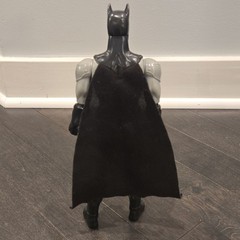 2018 Mattel DC Comics Batman Action Figure Plastic Gray Black Yellow Cape