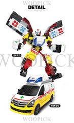 Hello Carbot DANDY RESCUE All Star NEW Ambulance Transformer Robot Car Toy 2026
