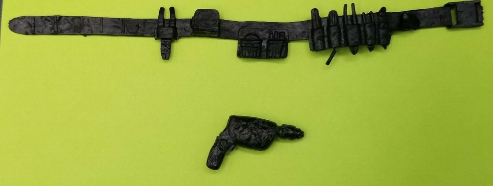 B.A. BARACUS TOOL BELT & DRILL – THE A-TEAM – 1983 GALOOB 6″ FIGURE ACCESSORY