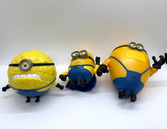 Despicable Me 4 Mega Minions Action Figure Lot of 3 – Jerry, Gus, Dave Moose Toy