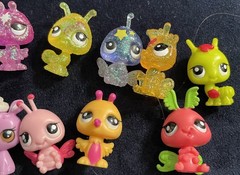 Littlest Pet Shop LPS Moonlite Fairies Glitter And Minis Lot Of 14
