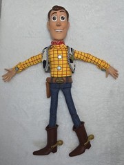 Disney Pixar Toy Story Woody Pull String Doll 15” and Buzz lightyear 12″