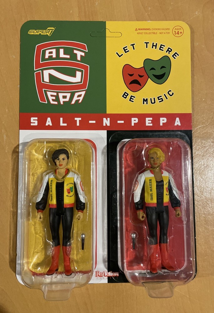 Salt-N-Pepa ReAction Figures Super7 Let There Be Music 2-Pack Hip Hop Icons