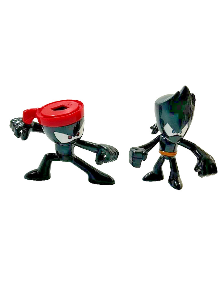 Two NINJA KIDZ TV Cartoon Game Figure Toys 1 pcs no weapon