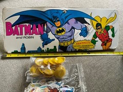 Batman & Robin 1973 Playset Ideal w/ 18 Figures 17 Bases Vtg See Pics Incomplete