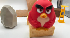 Angry Birds Pig City Strike Playset Complete w/instructions Damage on balloon