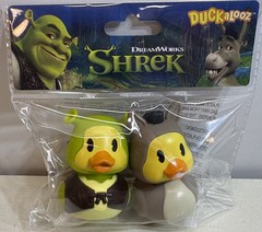 Dream Works Rubber Duck Set SHREK & DONKEY NEW