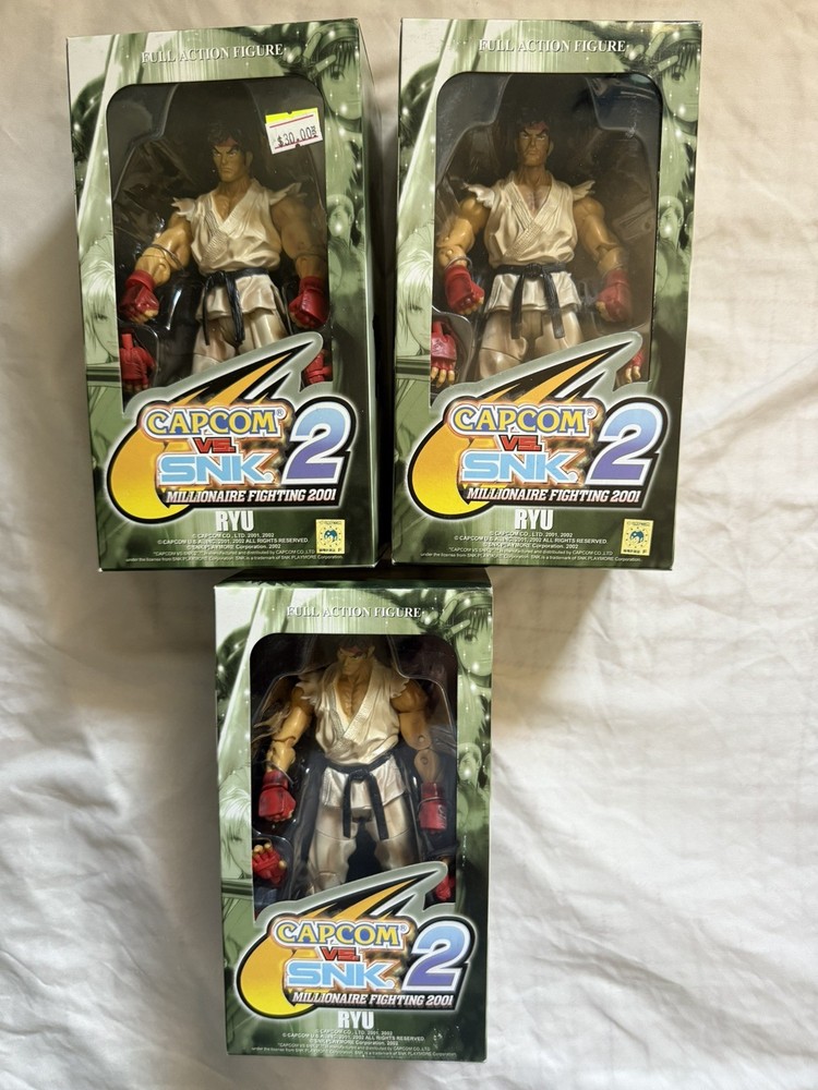 Capcom vs. SNK 2 Millionaire Fighting 2001 Ryu Figure CIB Complete Boxed Rare
