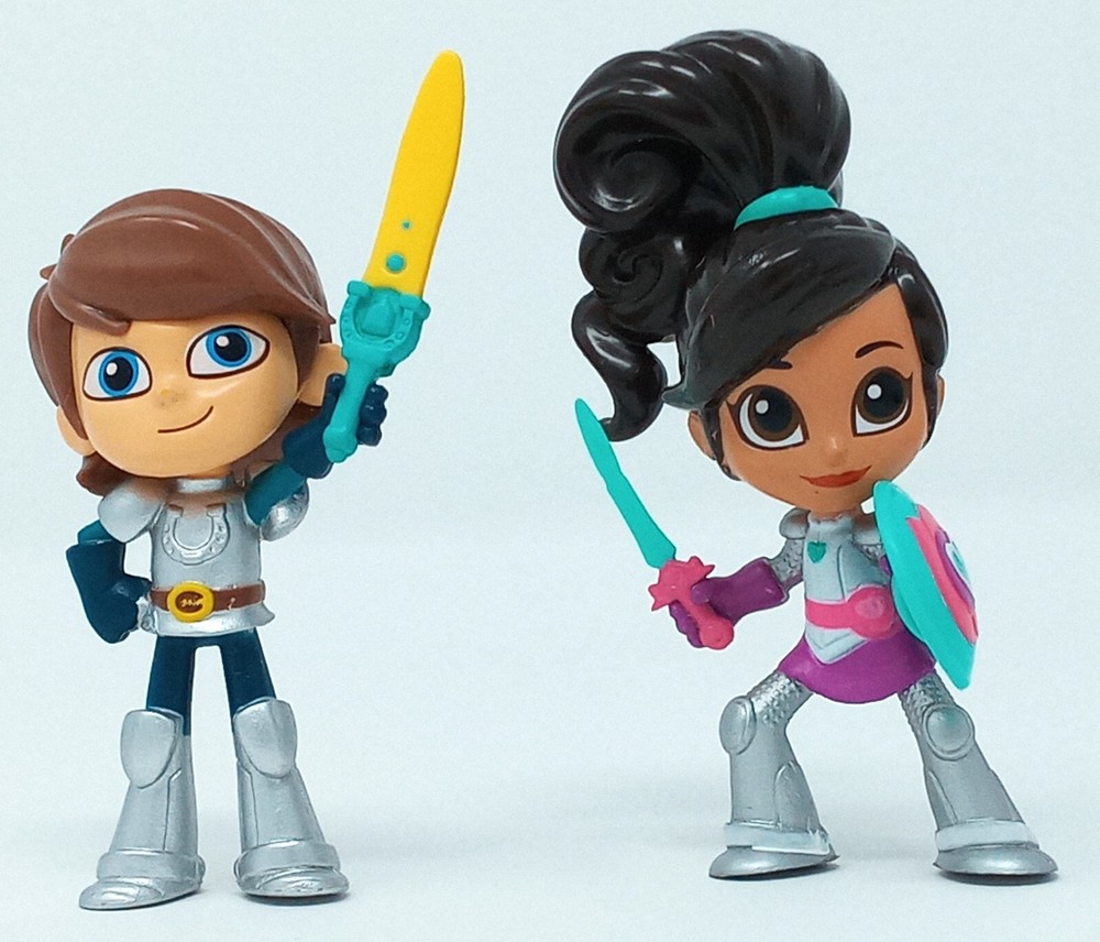 Princess Knight Nella & Garrett 3.5″ figures 2017 2018 Viacom Nickelodeon