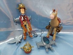 DISNEY PIXAR TOY STORY 2 ROCKET FORCE SOARIN SHERIFF WOODY & BLASTOFF BULLSEYE