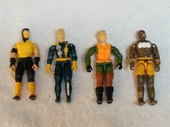 Vintage 1990s GI Joe Lot ARAH~ Street Fighter Lot Dhalsim, Para Guile, Scorpion