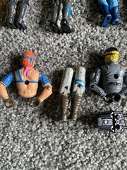 1980’s Lot Of 12 Full Figures 2 For Parts. Lanyard Cobra Light Foot, Skidmark